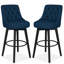 Tabouret de bar et de comptoir pivotant avec cadre en bois massif Malakeh-1364220387-1393578897-1407947708