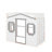 Twin House Loft Bed With Ladder-1840941156