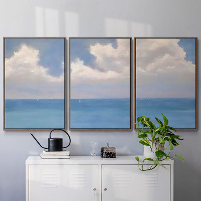 «Race Day II», reproduction sur toile 3 pièces