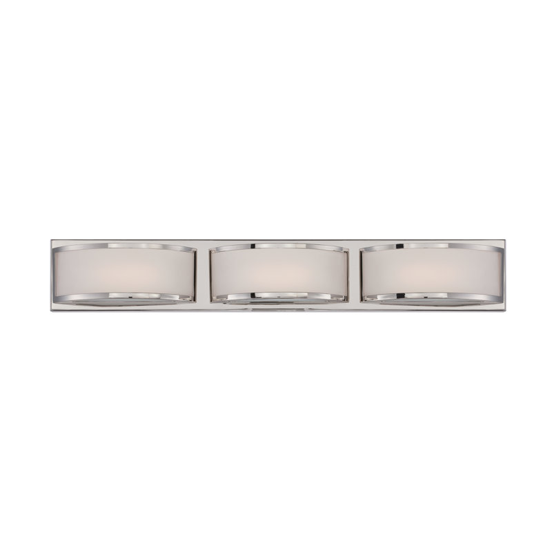 Sutterfield 3 - Light Dimmable LED Vanity Light, Polished Nickel