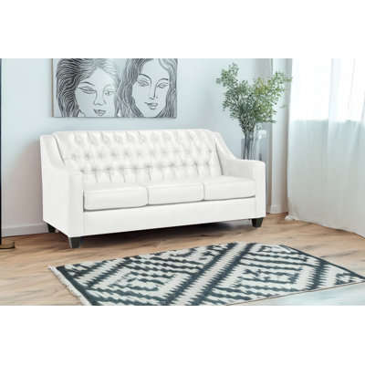 Debolt 77" Leather Match Sofa
