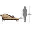 Chaise longue rembourrée Akshara Swan-104871898