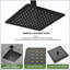 Pomme de douche carrée 16 pouces en acier inoxydable 304 noir mat-124802040
