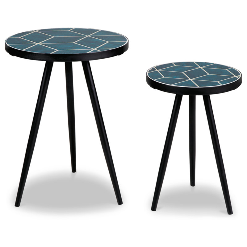 Ensemble de tables basses 3 pièces Toshiaki