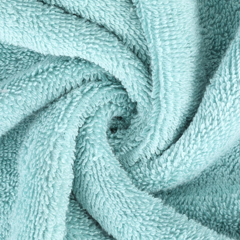 Caila 6 - Piece 100% Cotton Hand Towel Same-Size Set Guest Room Case Pack, Aqua
