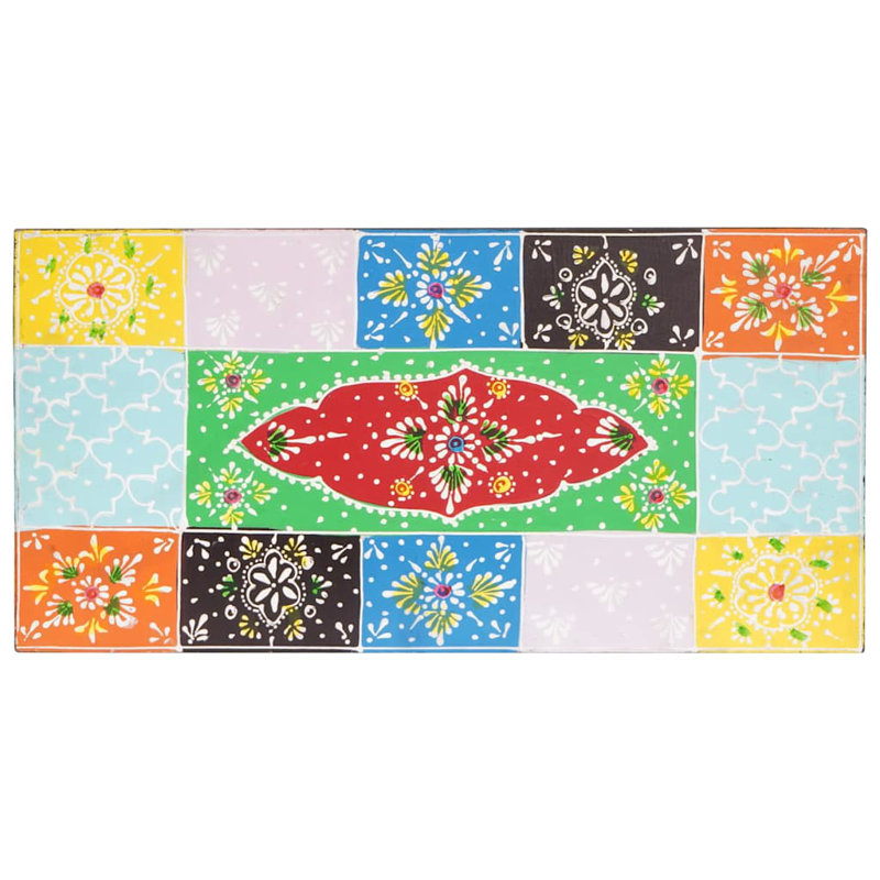 Wall Shelves 2 Pcs Multicolour Solid Mango Wood, 6cm H x 40cm W x 20cm D