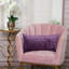 Coussin décoratif en velours matelassé taupe -32538068