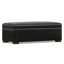 Banc repose-pieds avec rangement caché contemporain en cuir végétalien l 48 po Gabbie-1148291395