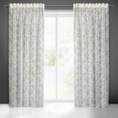 Abishai Semi -transparent Curtains Single Panel