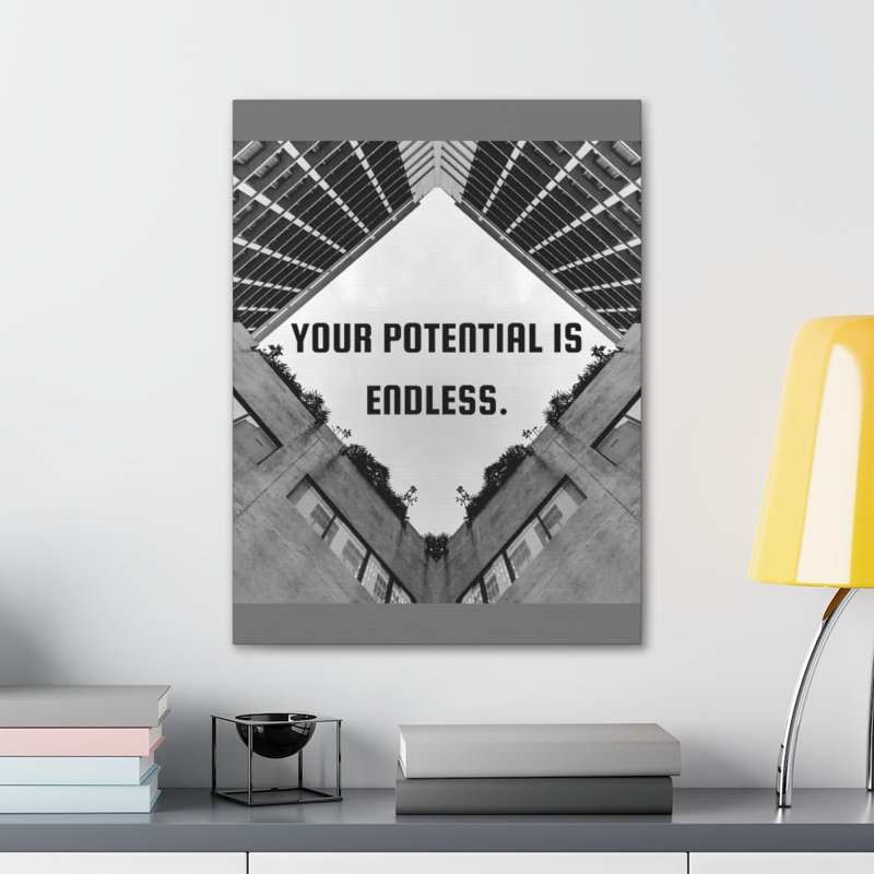 Your Potential Is Endless - Wrapped Canvas Print, 36cm H x 28cm W