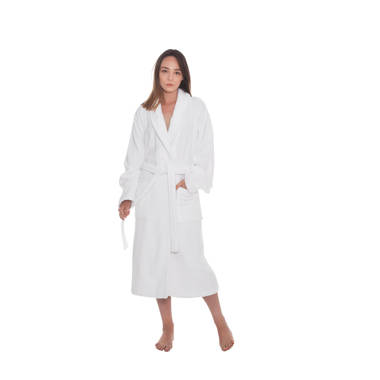 Nine West HoodedTurkish Cotton Unisex Bath Robe Collection & Reviews -  Wayfair Canada