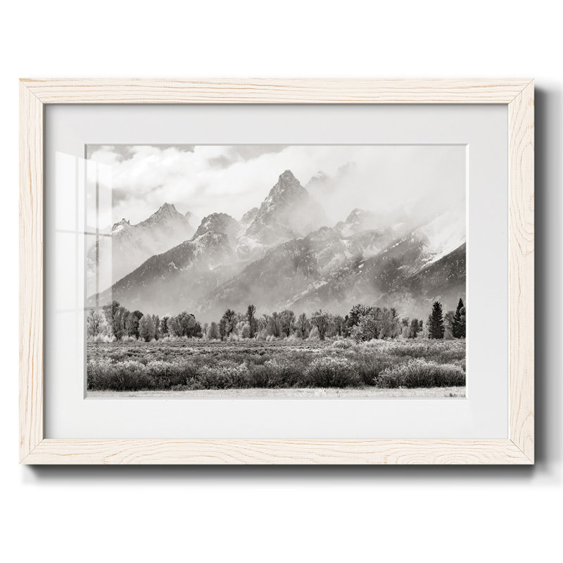 Teton Range, reproduction d'art encadrée, Blanc, H 18 po x l 26 po x P 1,5 po