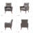 Amylee Modern Faux Leather Armchair with Solid Wood Legs-2087937392