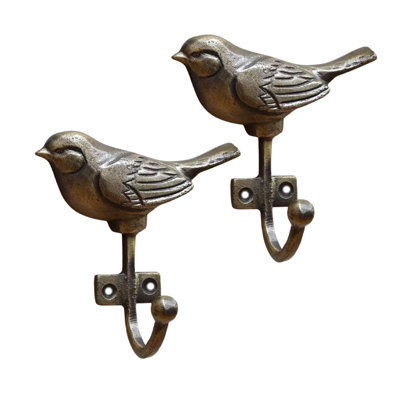 Set of 2 Bird Wall Hooks
