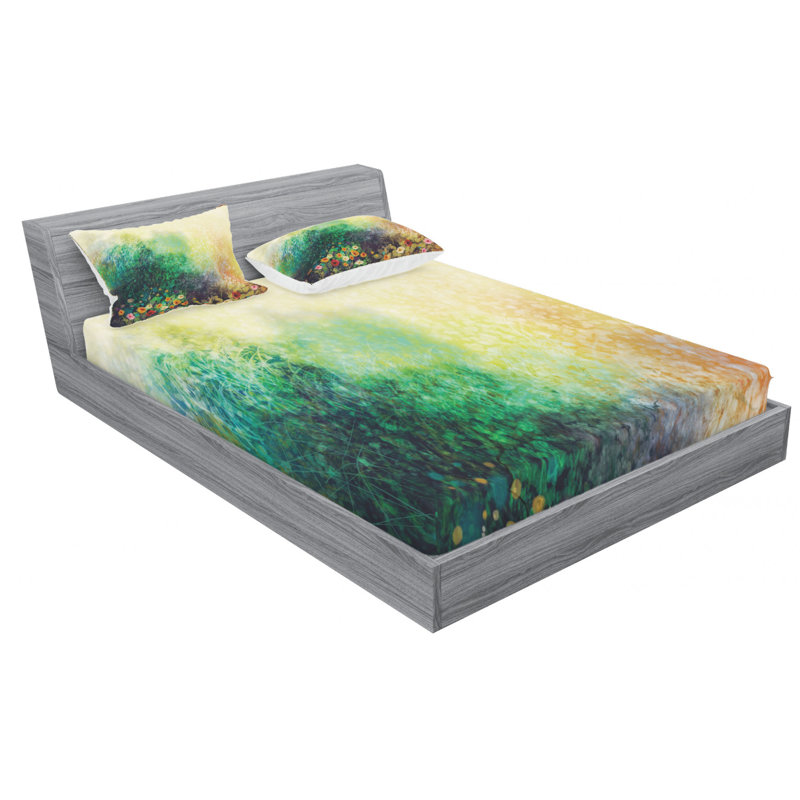 Ensemble de draps floral à fleurs sur valley dans une saison de automne, Taie d'oreiller taille double
