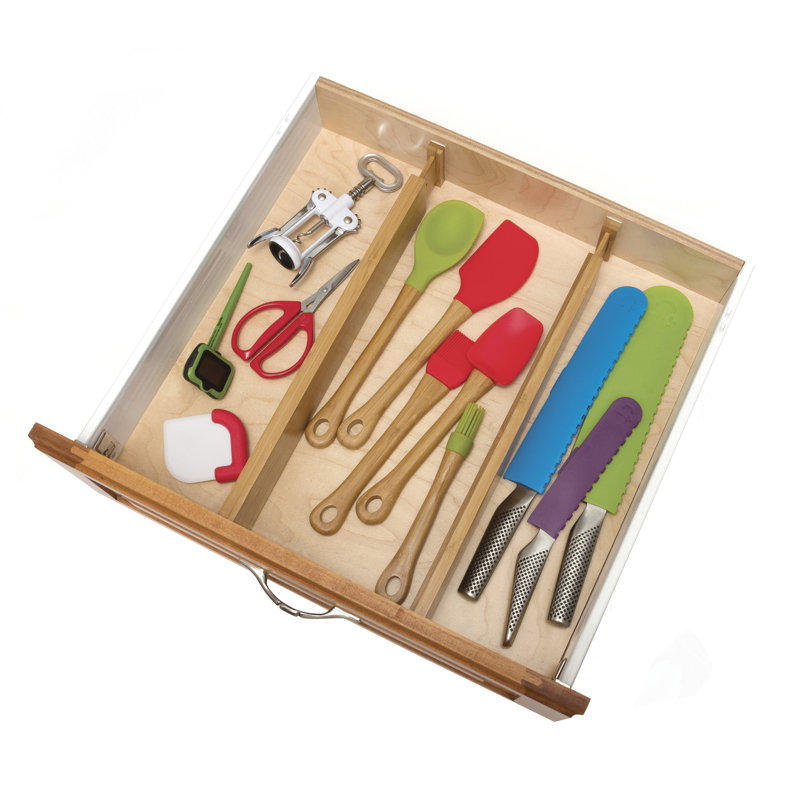 Diviseurs de tiroir en bambou sur mesure, ensemble de 2