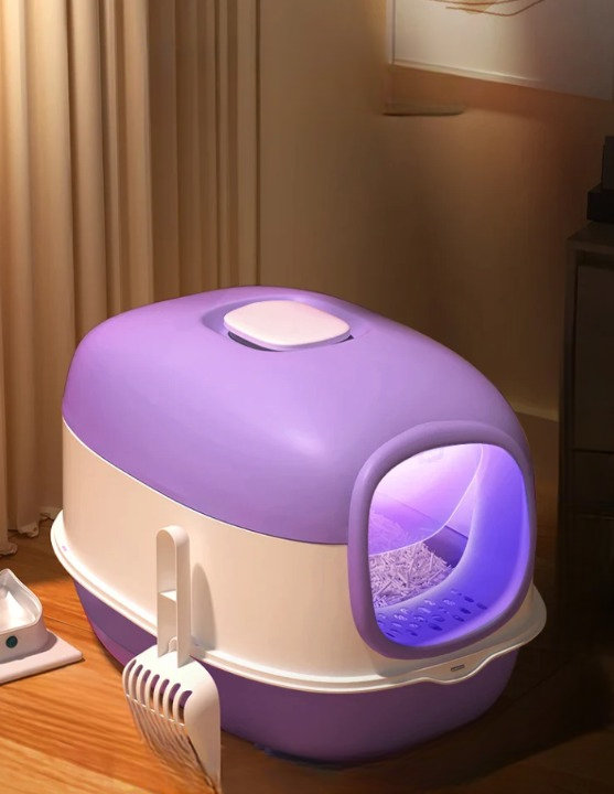 Gower Iron Litter Box, Purple