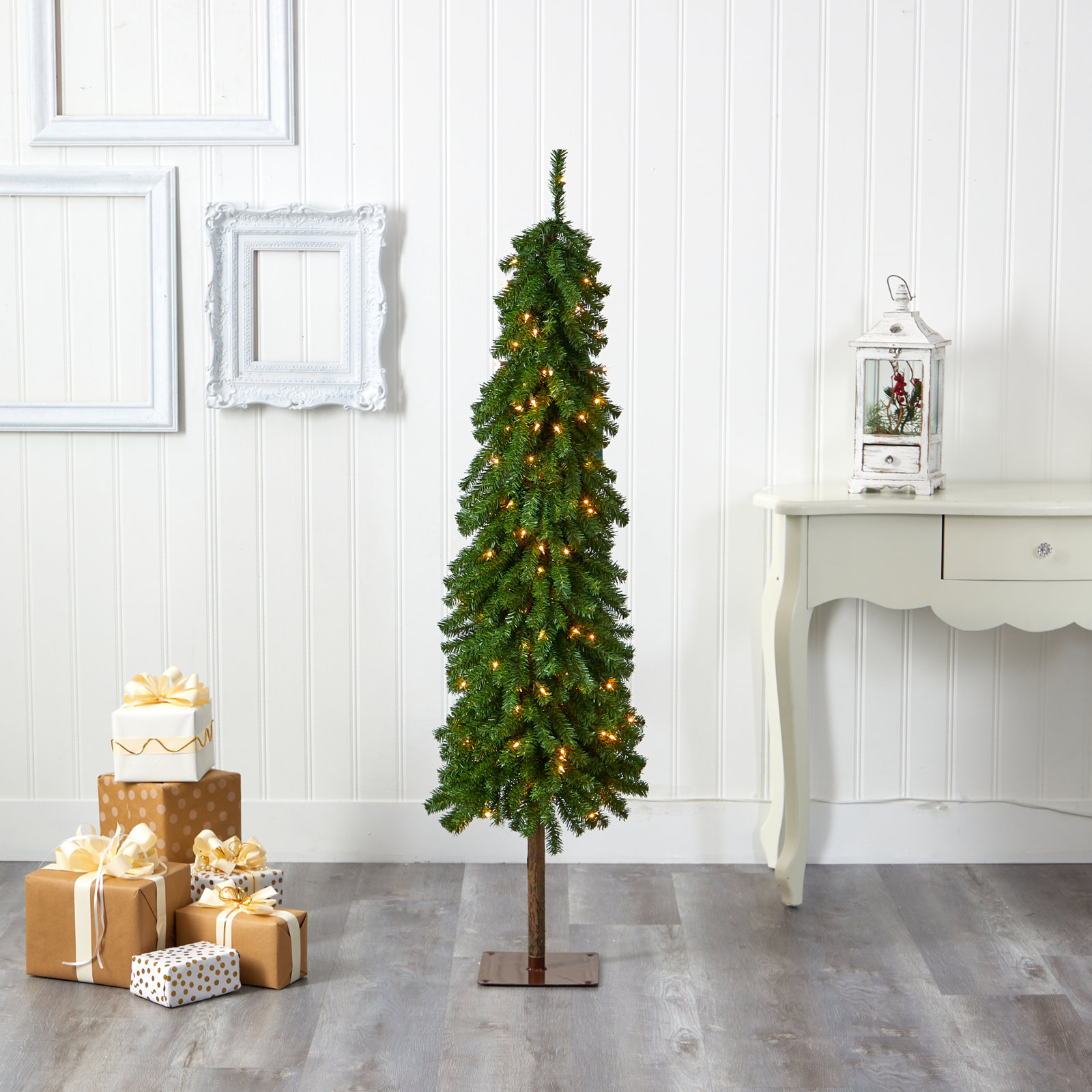 Easy Set-Up Lighted Christmas Tree, 5' H