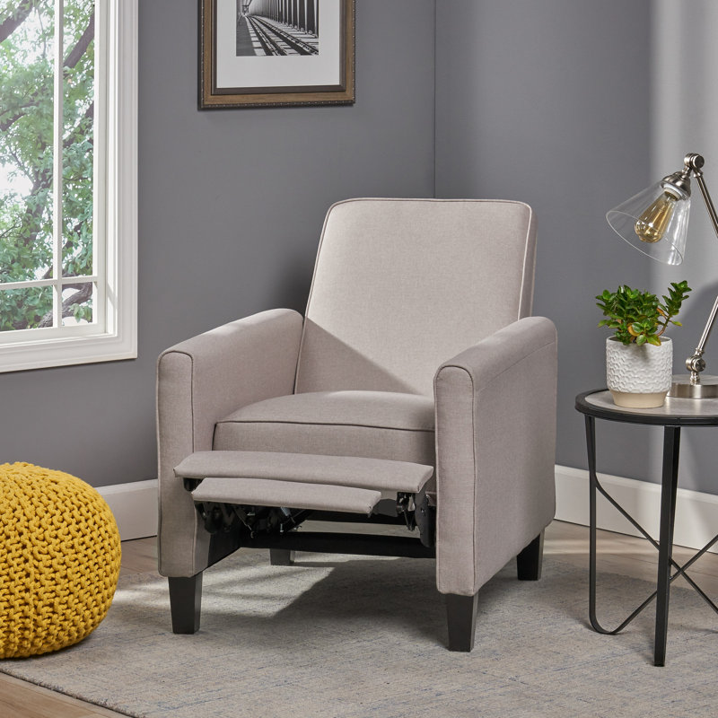 Fauteuil inclinable à dossier poussoir pour la maison élégante, beige