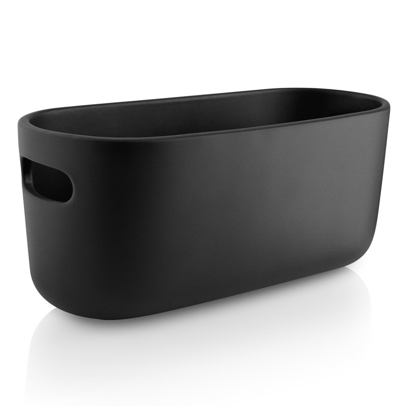 Ceramic Window Box Planter, Black