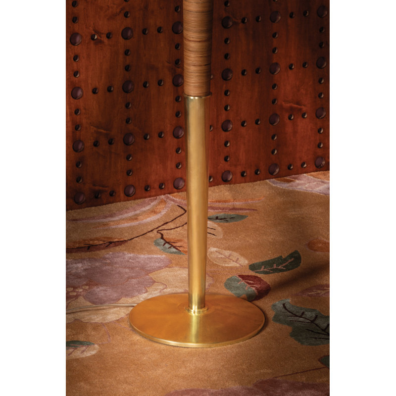 Bohicket Floor Lamp in Aged Brass by Cortney Bishop