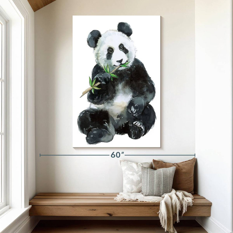 Adorable bébé panda Brampt, H 51 po x l 34 po