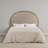 Oak & Linen Arch Queen Size Headboard-2124893138