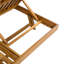 Chaise longue en bois d'acacia avec dossier réglable et coussin triple Allan-1029122972