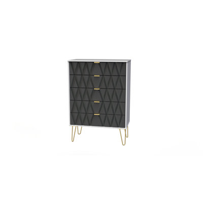 Fully Assembled Pawhuska 5 Drawer 76.5Cm W Chest of Drawers