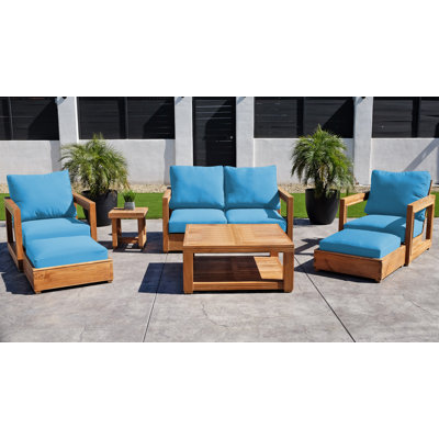 Chatsworth 7 Piece Love Seat Group With 36" Chat Table
