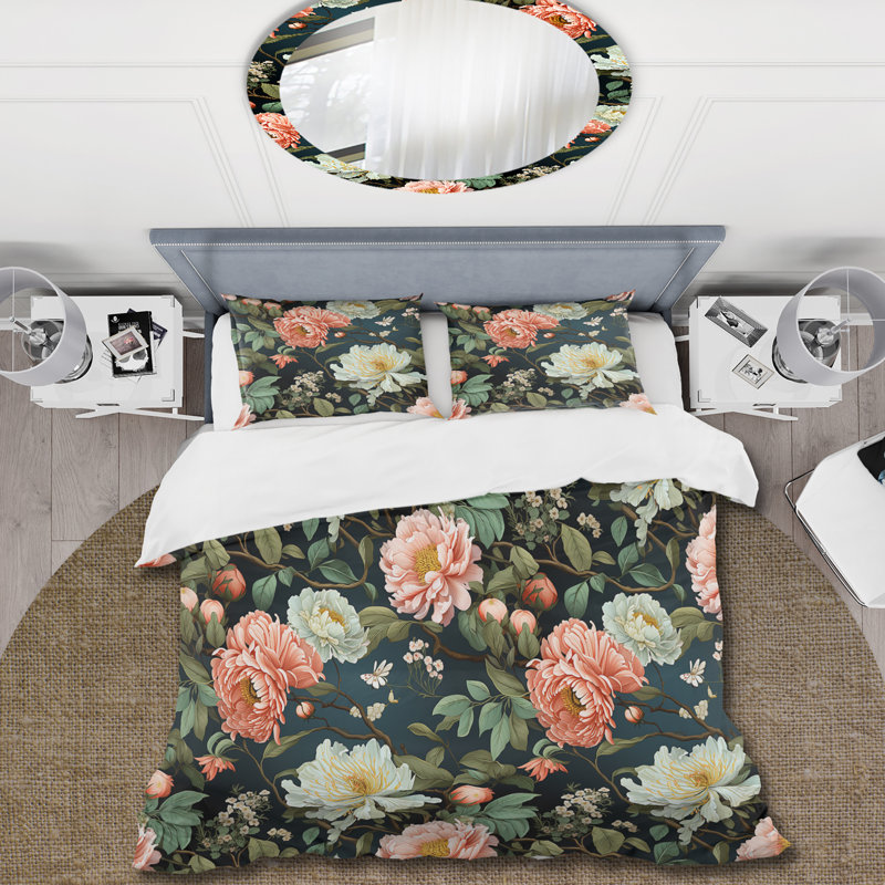 Ensemble de housse de couette Aziria, Housse de couette simple + 1 taie décorative stan