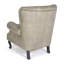 Genuine Leather Upholstered Armchair in Grey