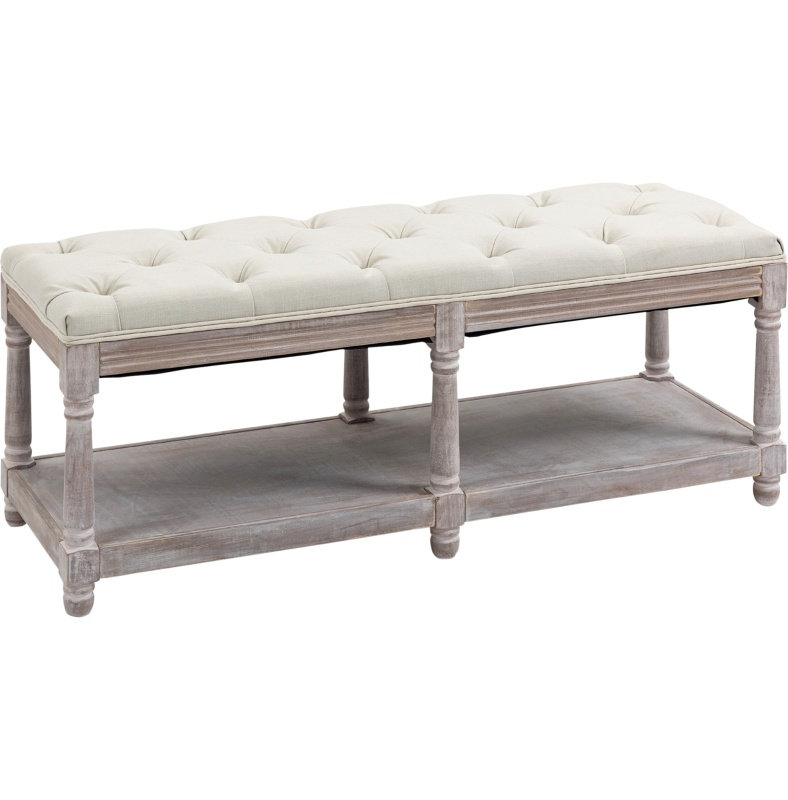 Fabric Upholstered Storage Bench