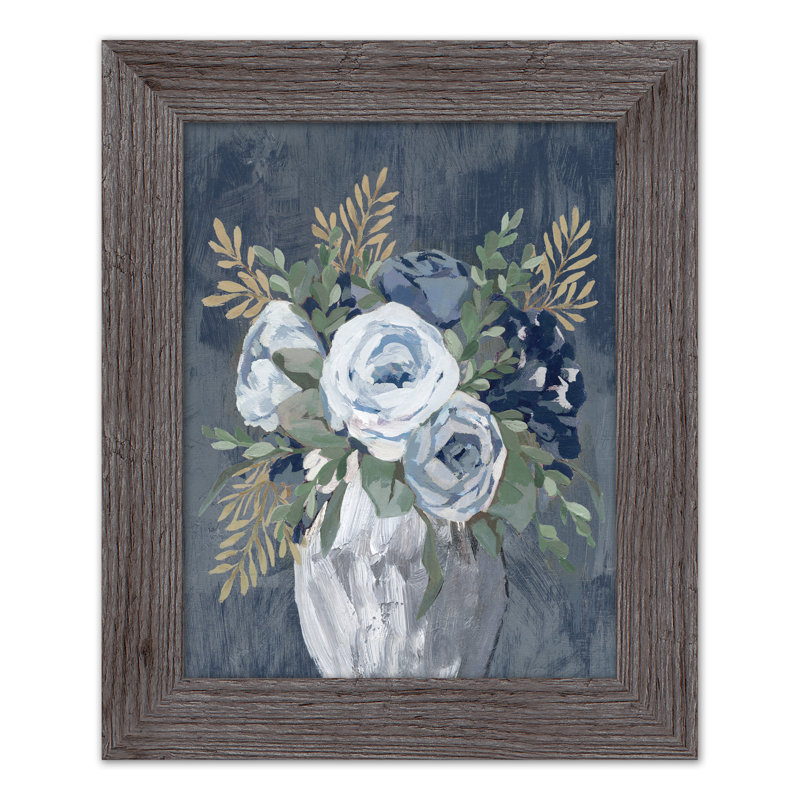 «Flower Vase On», reproduction encadrée, gris, H 14 po x l 11 po x P 0,75 po