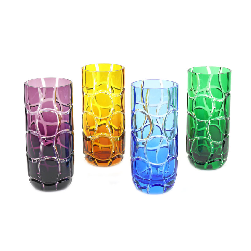 Anelli Cased Crystal High Ball Glasses