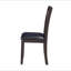 Ensemble de 2 chaises d'appoint en bois avec siège en similicuir noir