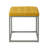 18" Faux Leather Gray Cube Ottoman-25855840