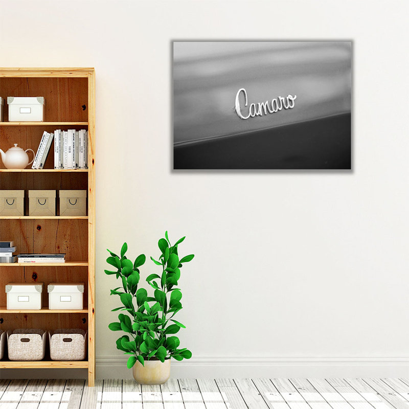 «Camaro Car Logo», reproduction d'art sur toile, H 12 po x l 16 po