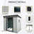 6Ft X 5Ft Outdoor Metal Storage Shed With Window And Transparent Plate For Garden, Lawn (White And Black)-123950980-123950982