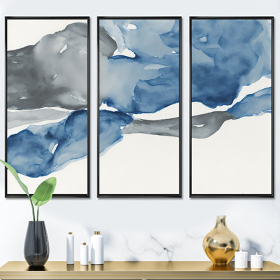 «Feeling Honolulu Blue IX», impression sur toile 3 pièces