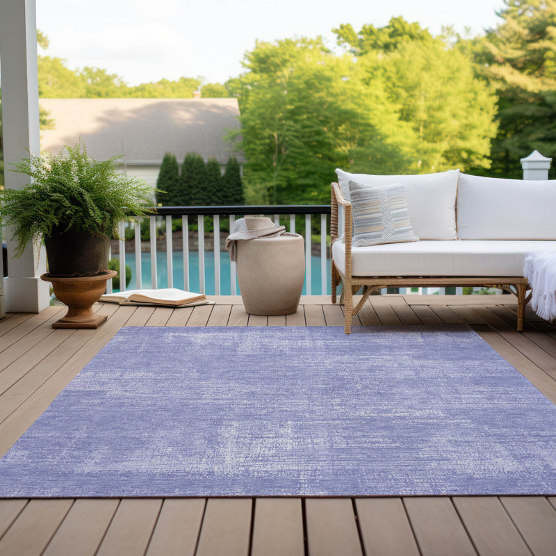 Tapis intérieur / extérieur Malchow avec envers antidérapant, Rectangle 9 pi x 12 pi
