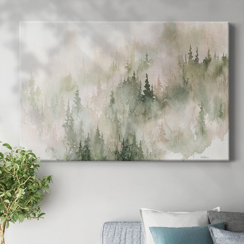 Misty Mountain Sides - Toile tendue avec châssis, H 40 po x l 60 po
