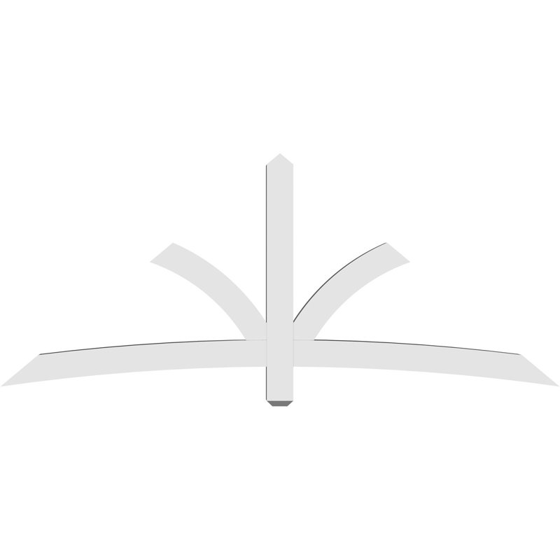 Support pour pignon Davenport, H 35 po x l 84 po (pas: 10/12), P 4 po x F 4 po, PVC