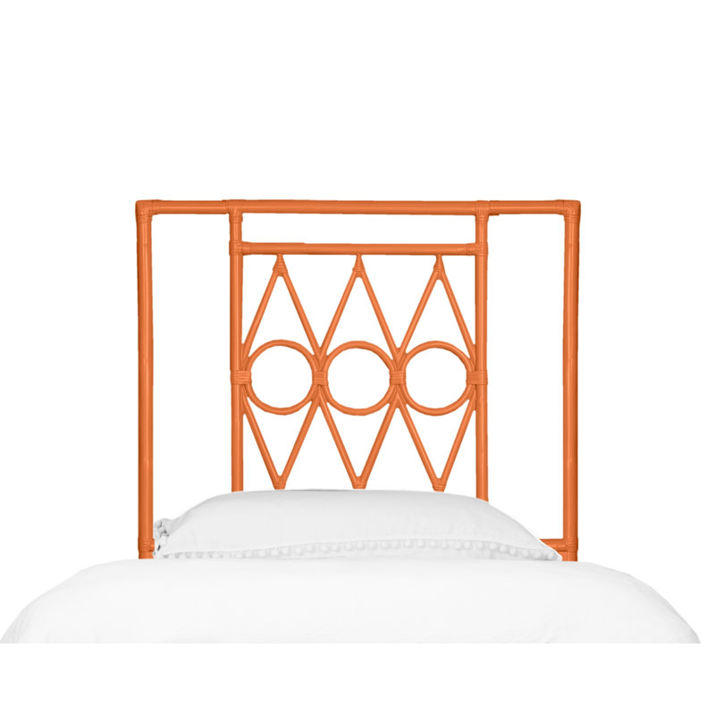 Devonshire Open-Frame Headboard, Twin, Citrus Orange