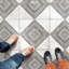 Kings Rombos 17-5 / 8 po X 17 5/8 po Carreau de céramique pour plancher et mur