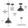 Herdon 1 - Light Single Small Pendant with Wrought Iron Accents