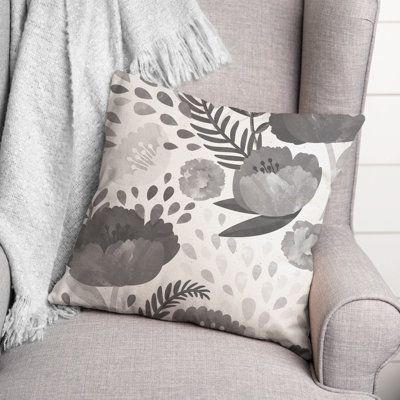 Floral Outdoor Throw Pillow