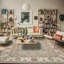 Multi Size Moss Hand Hooked Traditional Agra Wool Oriental Area Rug-186298570