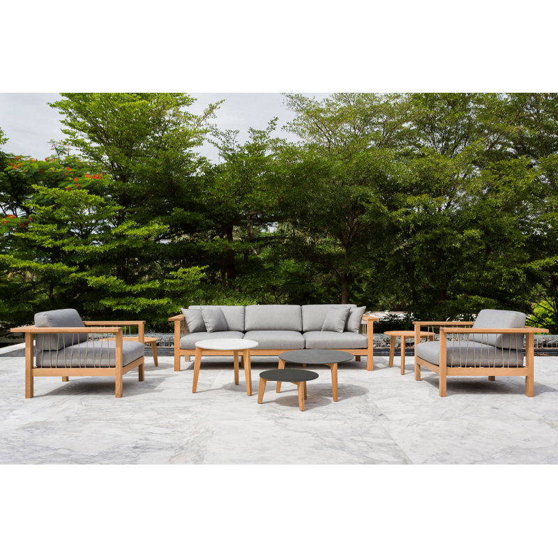 Attol Coffee Table, 17.5" H x 25" L x 25" W, White