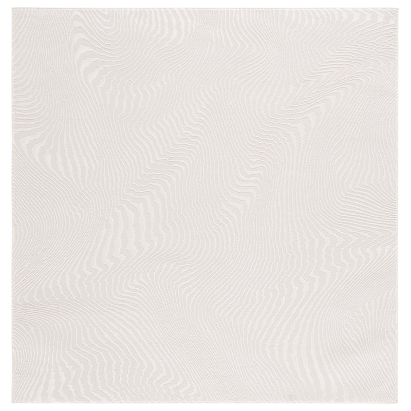 Frederich Performance Abstract Rug, Square 6'7"